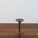Axyaa Medieval Walnut Candlestick Ornaments - Hand-Turned French Wooden Table Atmosphere Holder