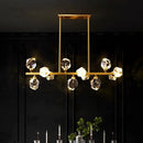 Axyaa Crystal Chandelier Pendant Light for Living Room, Dining Room & Ceiling - Luxury Indoor Lighting