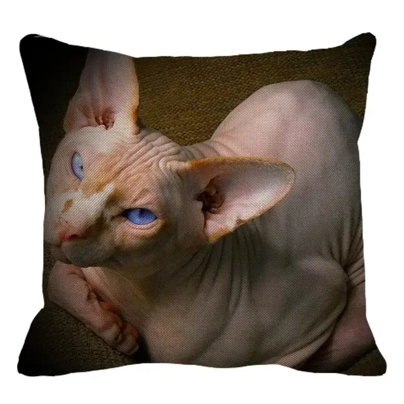 Cute Axyaa Sphinx Cat Cushion Cover 45X45cm - Home Sofa Decoration Pillowcase