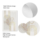Modern Geometry Marble Gold Line Canvas Art Print by Axyaa