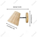 Axyaa Rattan Woven E27 Wall Lamp - Decorative Lighting Fixture for Bedroom, Living Room
