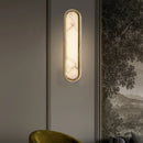 Axyaa LED Oval Wall Lamp Natural Marble Finish for Bedroom, Hotel, Bathroom - High Quality
