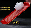 Axyaa Rectangular Circular Tea Bar Non-Slip Plastic Tray for Hotel & Restaurant Serving