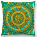 Axyaa Boho Rainbow Mandala Pillow Case Sun Moon Flowers Dream Fantasy Cover