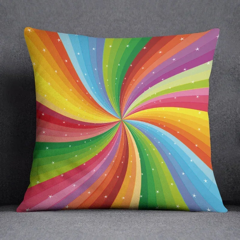 Axyaa Abstract Pillowcase: Sofa Cushion Cover for Living Room & Bedroom