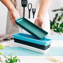 Axyaa Colorful Ceramic Rectangular Snack Plate & Storage Tray.