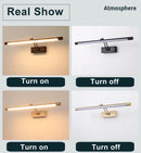 Axyaa Golden Bathroom Wall Sconces Mirror Cabinet Wall Lighting