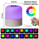 Axyaa Rechargeable LED Night Light: 3 Colors Dimmable Bedside Lamp