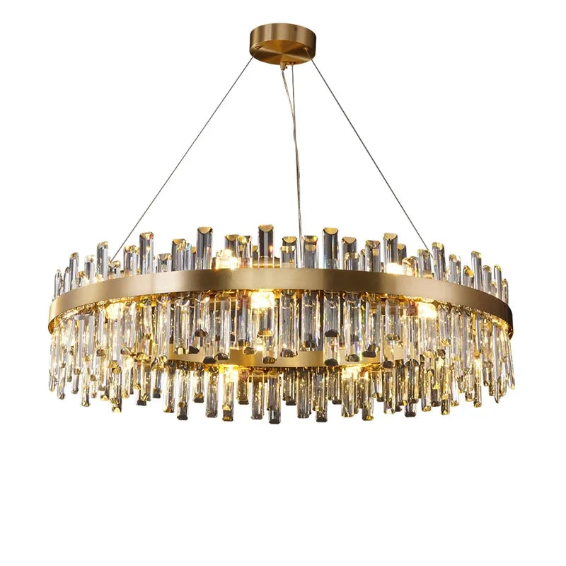 Axyaa Crystal LED Chandelier Lighting for Dinning Room