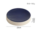 Axyaa Ceramic Cylindrical Plate Set Ideal for Pasta, Desserts, Snacks, Steaks, Sushi, and Molecular Cuisine