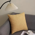 Axyaa Solid Cotton Line Pillow Case Soft Breathable Nordic Decor Pillow Cover