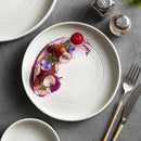 Axya Light Luxury White Ceramic Plate Set - Nordic Design Steak Tableware