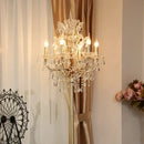 Axyaa Crystal Floor Lamp: Luxurious Lighting Fixture for Living Room, Bedroom, and Villa