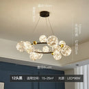 Axyaa Nordic Gold Glass Globe Chandelier with Remote Control