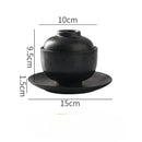 Axyaa Ceramic Soup Cup with Cover, Versatile Tableware Bowl for Soup, Stew, Dessert