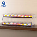 Axyaa Woodgrain Aluminium Cigarette Display Shelf - Tobacco Store Shelving