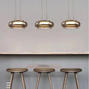 Axyaa Modern Glass Pendant Lamp Chandelier for Bedroom, Living Room, Restaurant, Bar Counter