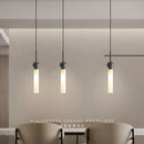 Axyaa Marble Copper Chandelier: Modern Italian Style LED Pendant for Bedroom or Bar Counter