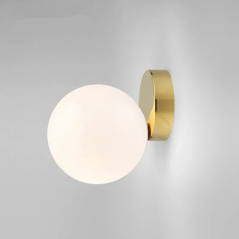 Golden Glass Ball Ceiling Lamp for Home Decor by Axyaa