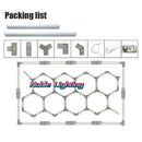 Axyaa Hexagon LED Ceiling Light for Garage Barbershop Hair Salon