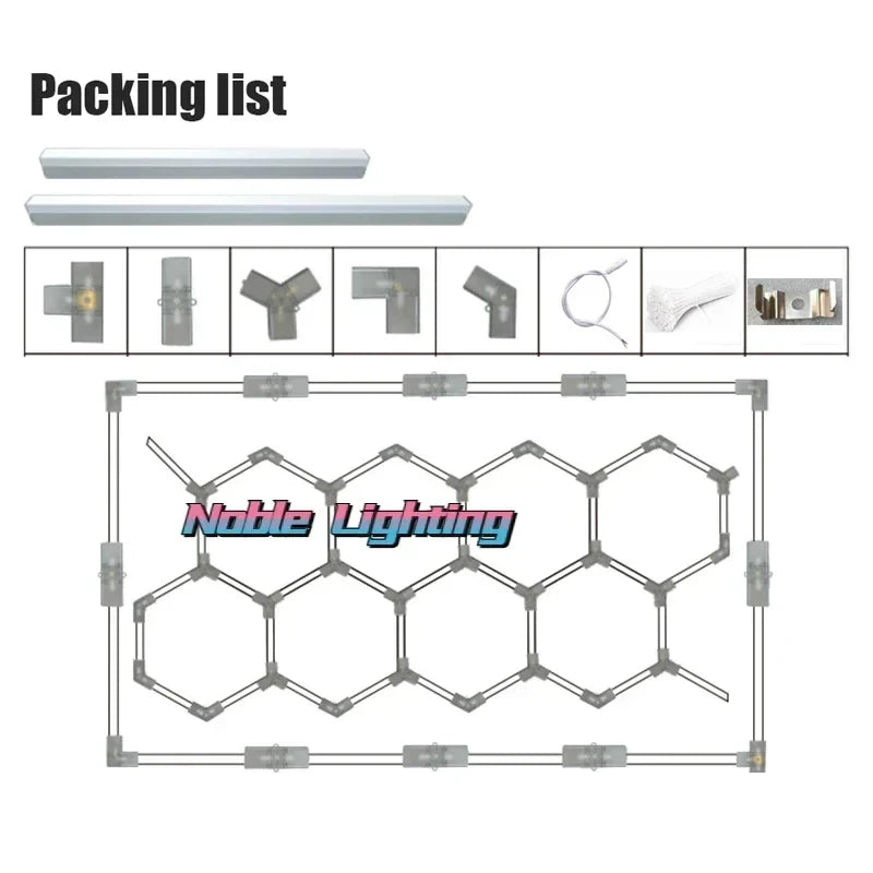 Axyaa Snowflake LED Light for Custom Exhibition Car Detailing Garage Workshop