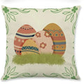 Easter Rabbit Eggs Design Linen Pillowcase - Axyaa Brings Spring Joy