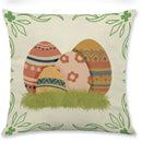 Easter Rabbit Eggs Design Linen Pillowcase - Axyaa Brings Spring Joy