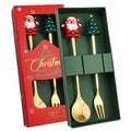 Axyaa 2-Piece Gold Cutlery Set in Gift Box