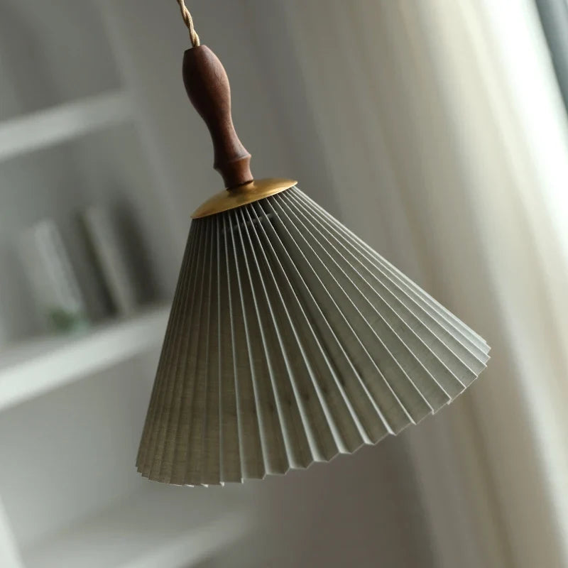 Axyaa White PVC LED Pendant Light, Japan Style Hanging Lamp