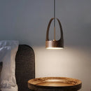 Axyaa Modern Nordic Wood Grain Chandelier for Restaurant and Bedroom