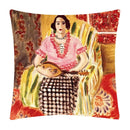 Axyaa Matisse Portrait Art Printed Cushion Cover 45X45cm