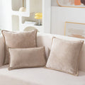 Chenille Throw Pillow Cover 30x50cm Velvet Luxury Cushions for Sofa Bed - Axyaa