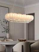 Axyaa Luxury Gold Crystal Chandelier for Dining Room and Kitchen Island