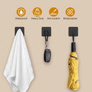 Axyaa Steel Adhesive Wall Hooks Towel Hook Hanger - Heavy Duty Waterproof Holder