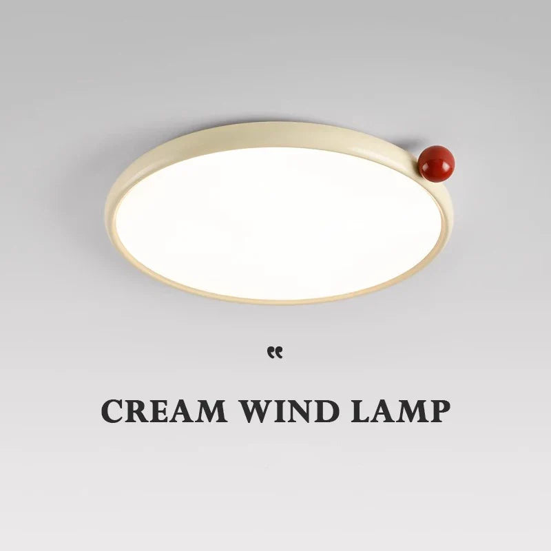 Axyaa Round LED Ceiling Lamp: Modern Bedroom Study Lighting for Elegant Home Decor