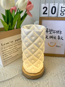 Axyaa Modern Desk Lamp for Bedroom Study, Stylish 3D Printed Decorative Hotel Room Lighting