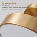 Axyaa Modern LED Copper Ceiling Light for Bedroom Living Room, Nordic Style Gold-Black Fixture