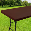 Axyaa Waterproof Rectangle Tablecloth for Folding Tables - 30x72