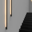 Axyaa Sleek Black Strip Wall Lamp for Minimalist Decor