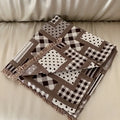 Axyaa 4-Layer Cotton Gauze Fringed Blanket for Spring & Summer