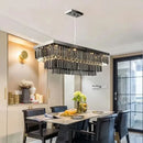 Axyaa Crystal Chandelier & Pendant Light for Living Room, Dining Room, Ceiling - Luxury Indoor Lighting