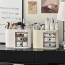 Axyaa Makeup Organizer Box: Dustproof Cosmetic Storage for Brushes, Lipsticks, and Eyeshadow