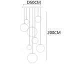 Axyaa LED Pendant Chandeliers for Modern Home Decor Living Room Lighting