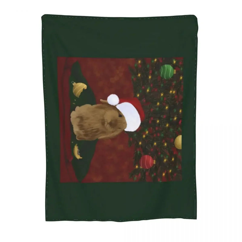 Axyaa Christmas Bunny Plush Throw Blanket Luxe Beach Blanket