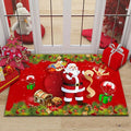 Axyaa Christmas New Year Entrance Door Mat Non-Slip Floor Decor