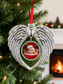 Axyaa Angel Wing Photo Holder Ornament for Christmas Tree