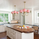 Axyaa Glass Chandelier Pendant Light for Elegant Living & Dining Room Decor