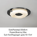 Axyaa Nordic Walnut LED Ceiling Light - Dimmable Minimalist Chandelier for Living Room