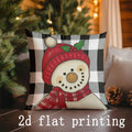 Axyaa Christmas-themed Hello Winter Noel Pillowcases for Sofa Bedroom Car