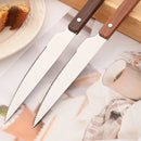 Axyaa Wooden Handle Cutlery Set Stainless Steel Western Tableware Flatware